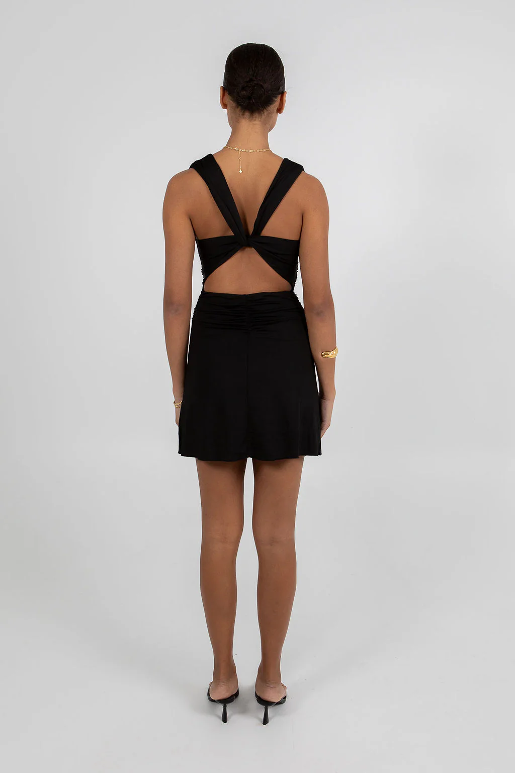 Flossie Mini Dress Black - Image 2