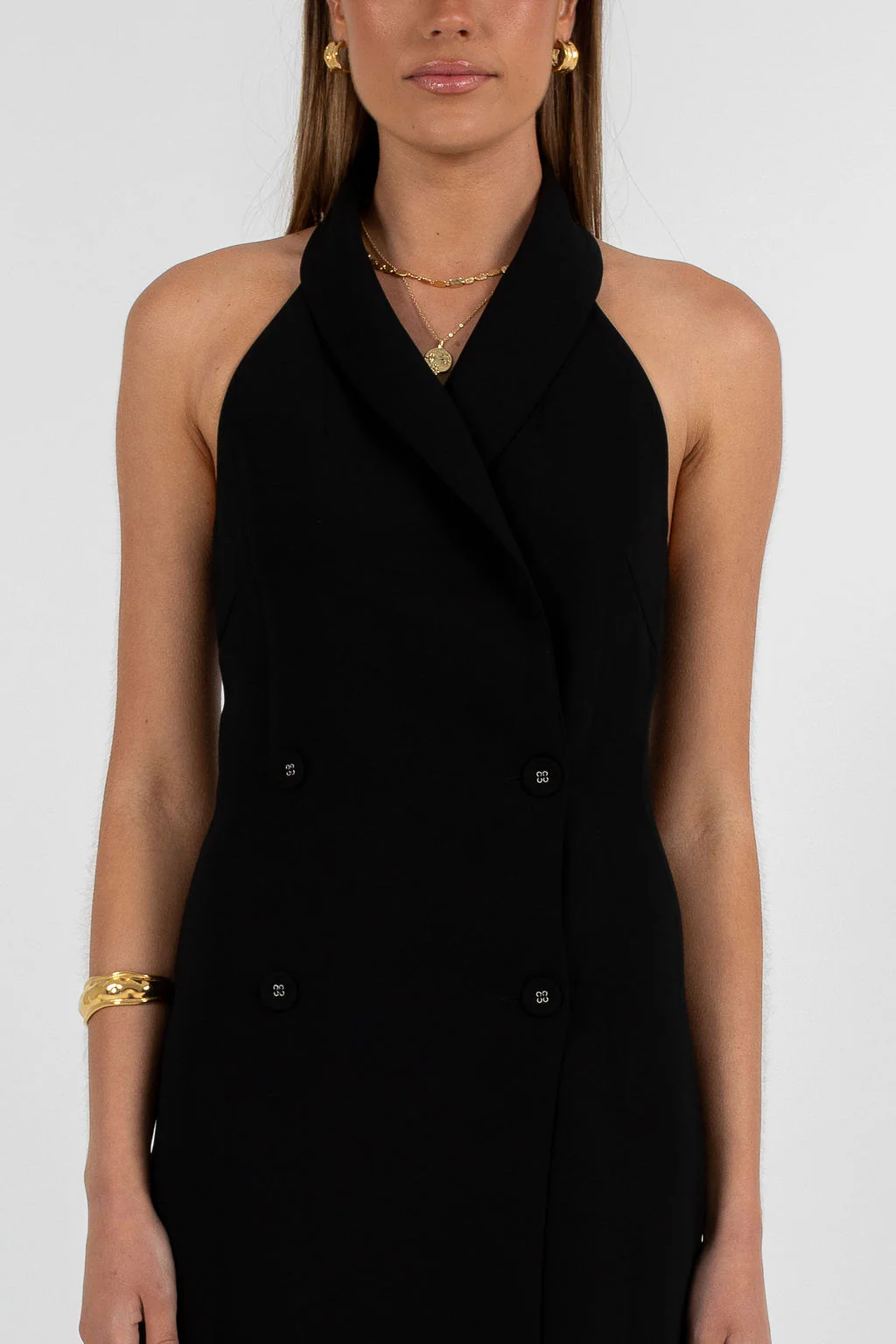 Grayson Mini Dress Black - Image 2