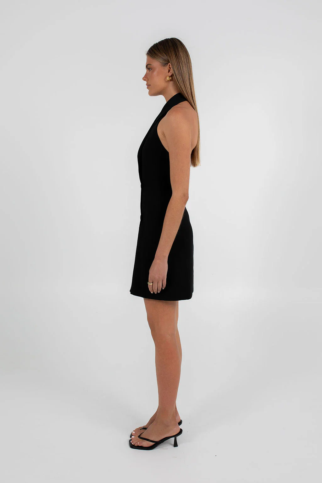 Grayson Mini Dress Black - Image 5