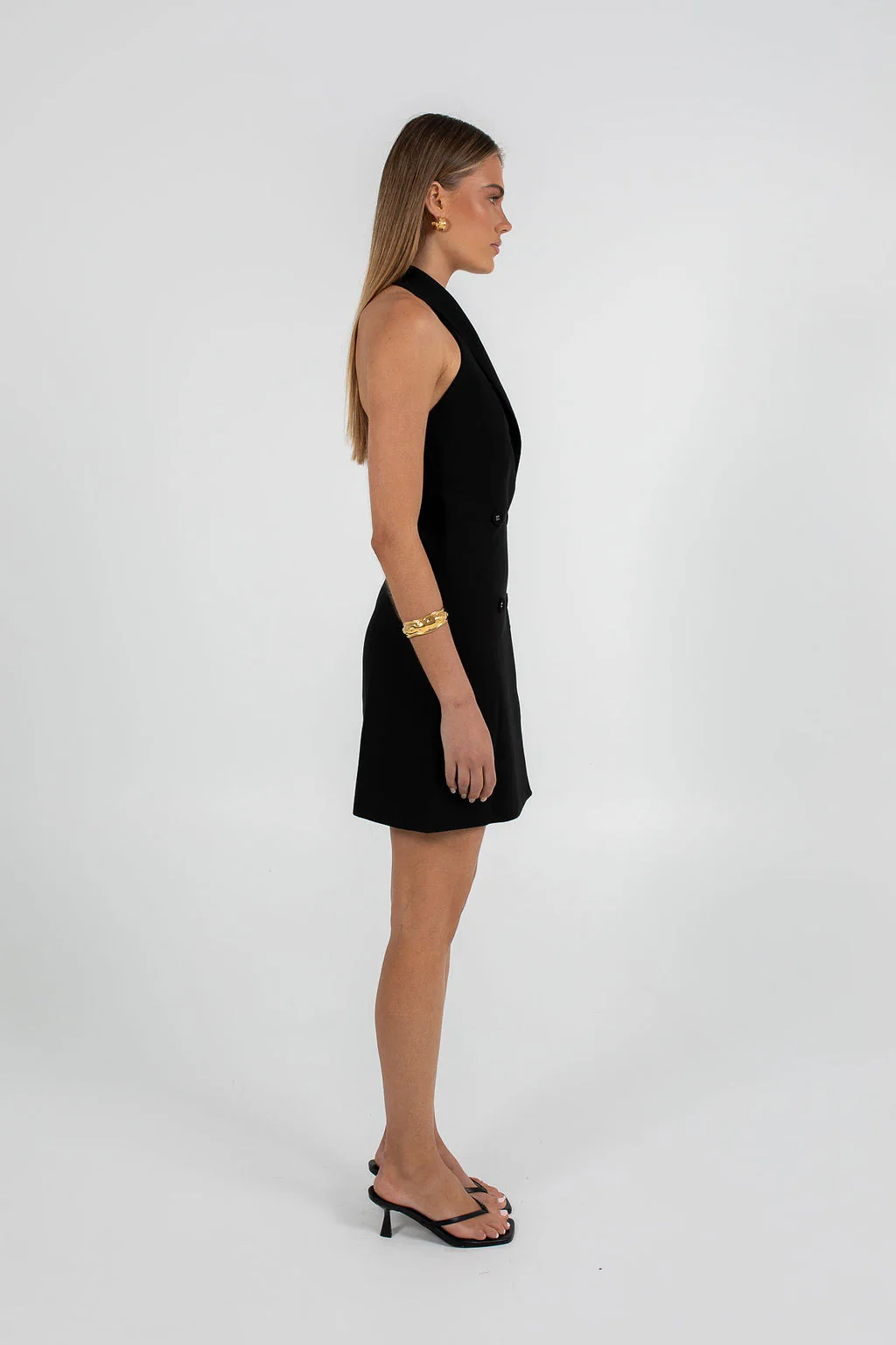 Grayson Mini Dress Black - Image 7