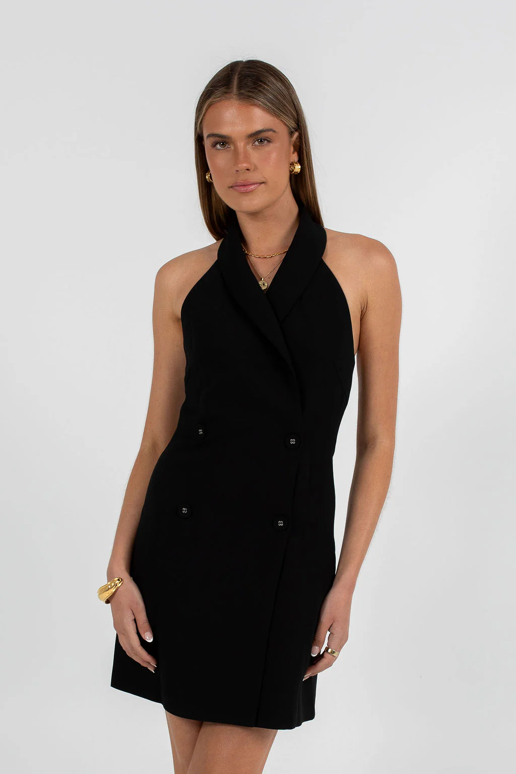 Grayson Mini Dress Black - Image 8