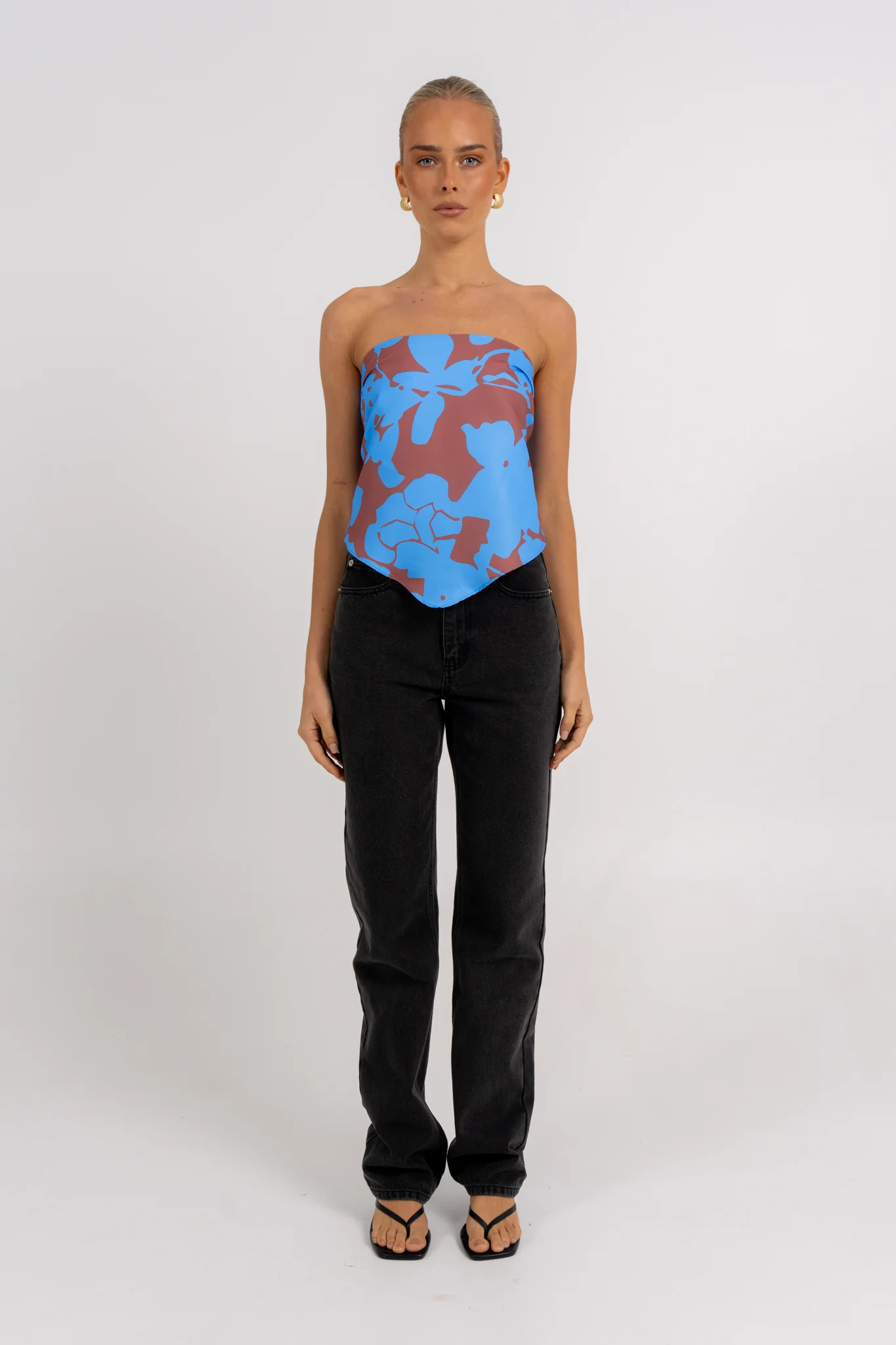 Mimi Scarf Top Azurosa Print - Image 7