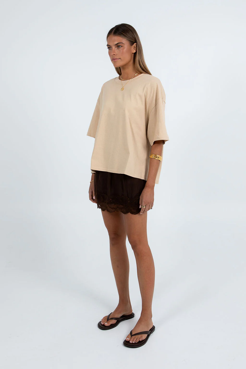 Octavia Mini Skirt Chocolate - Image 3