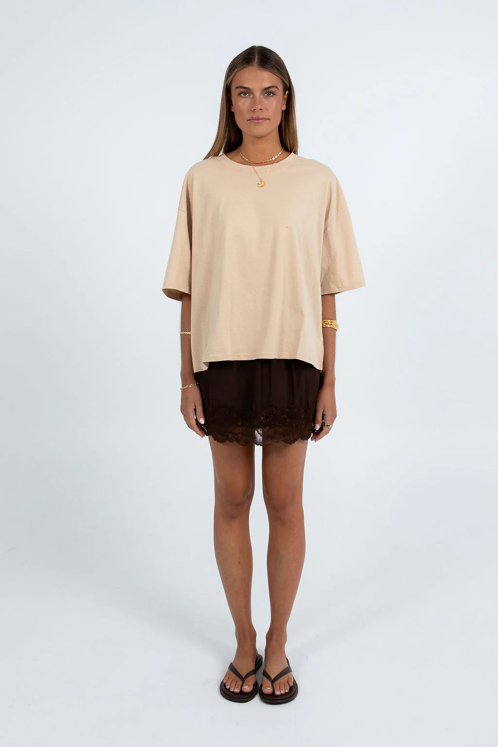 Octavia Mini Skirt Chocolate - Image 4
