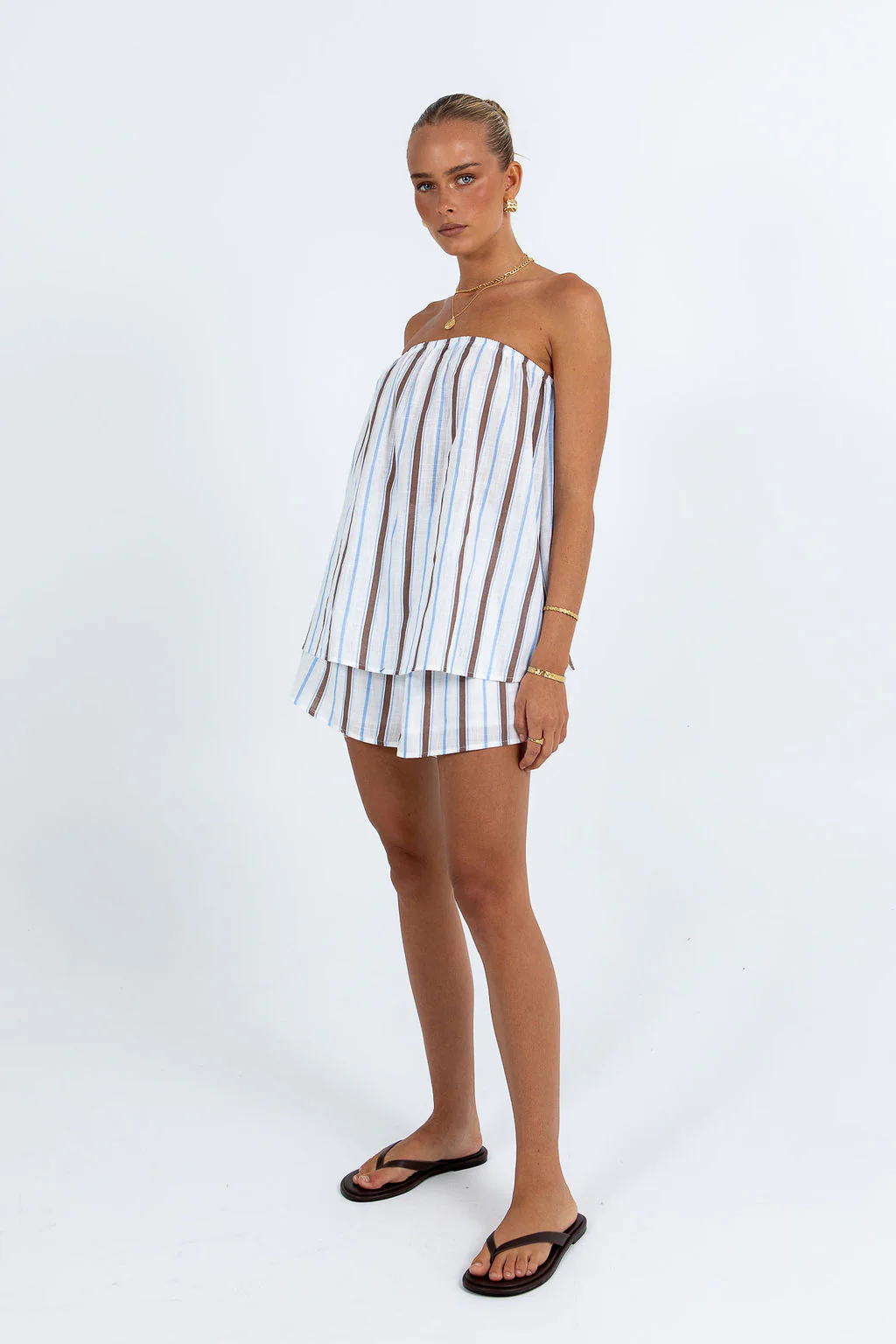 Olessia Set Chocolate Stripe - Image 3
