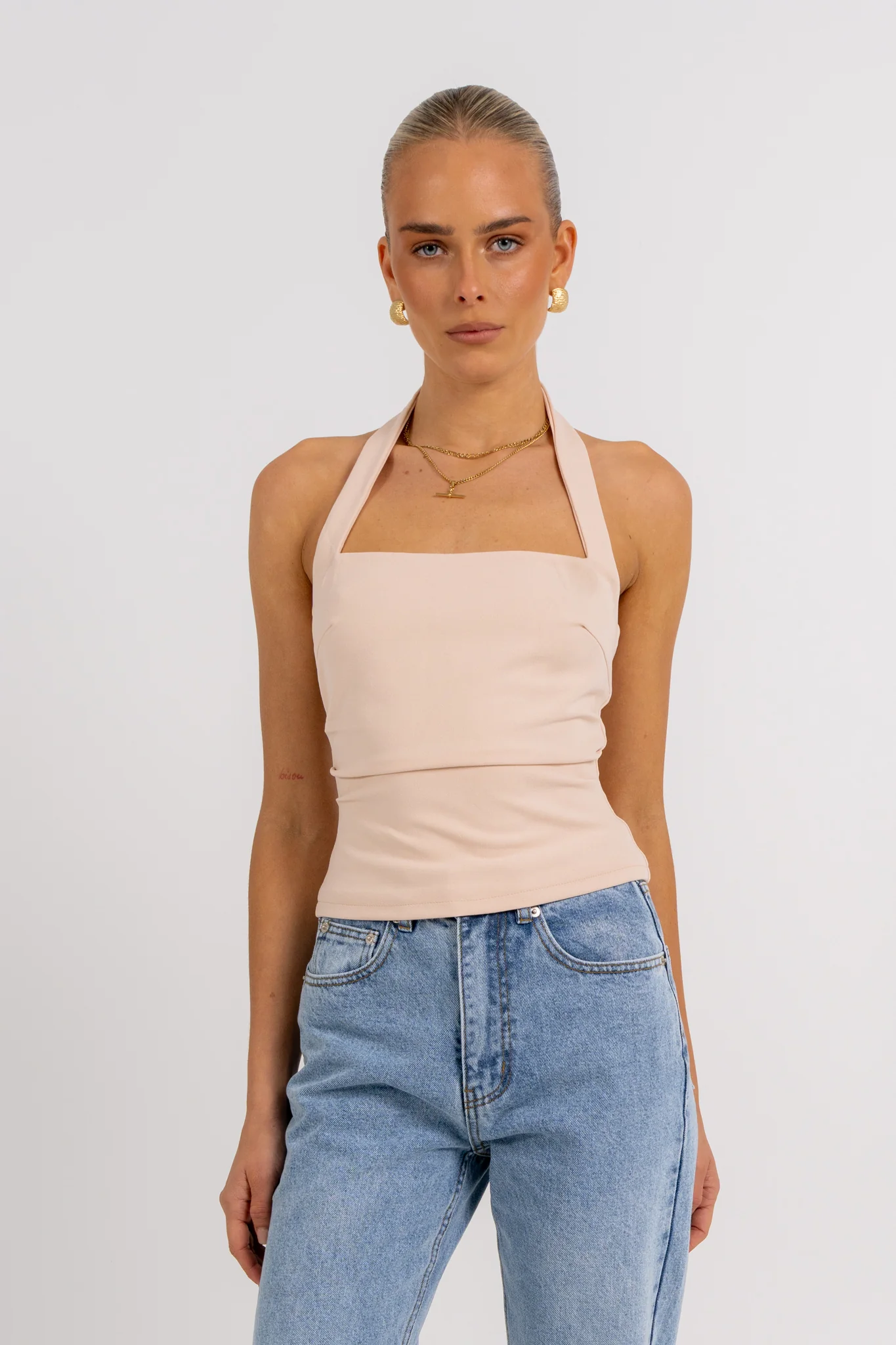 Rilee Halter Top Bone - Image 7