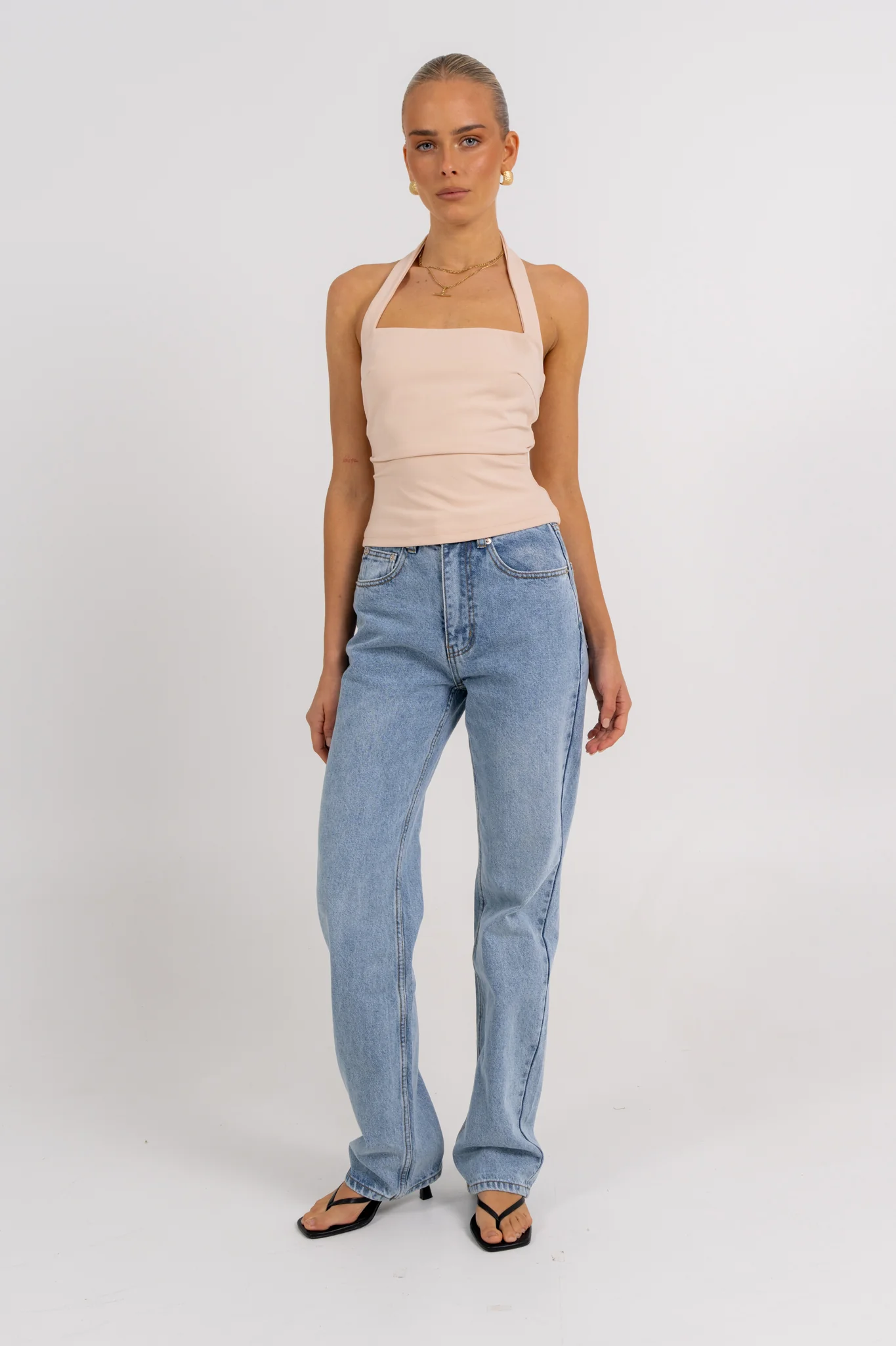 Rilee Halter Top Bone - Image 8