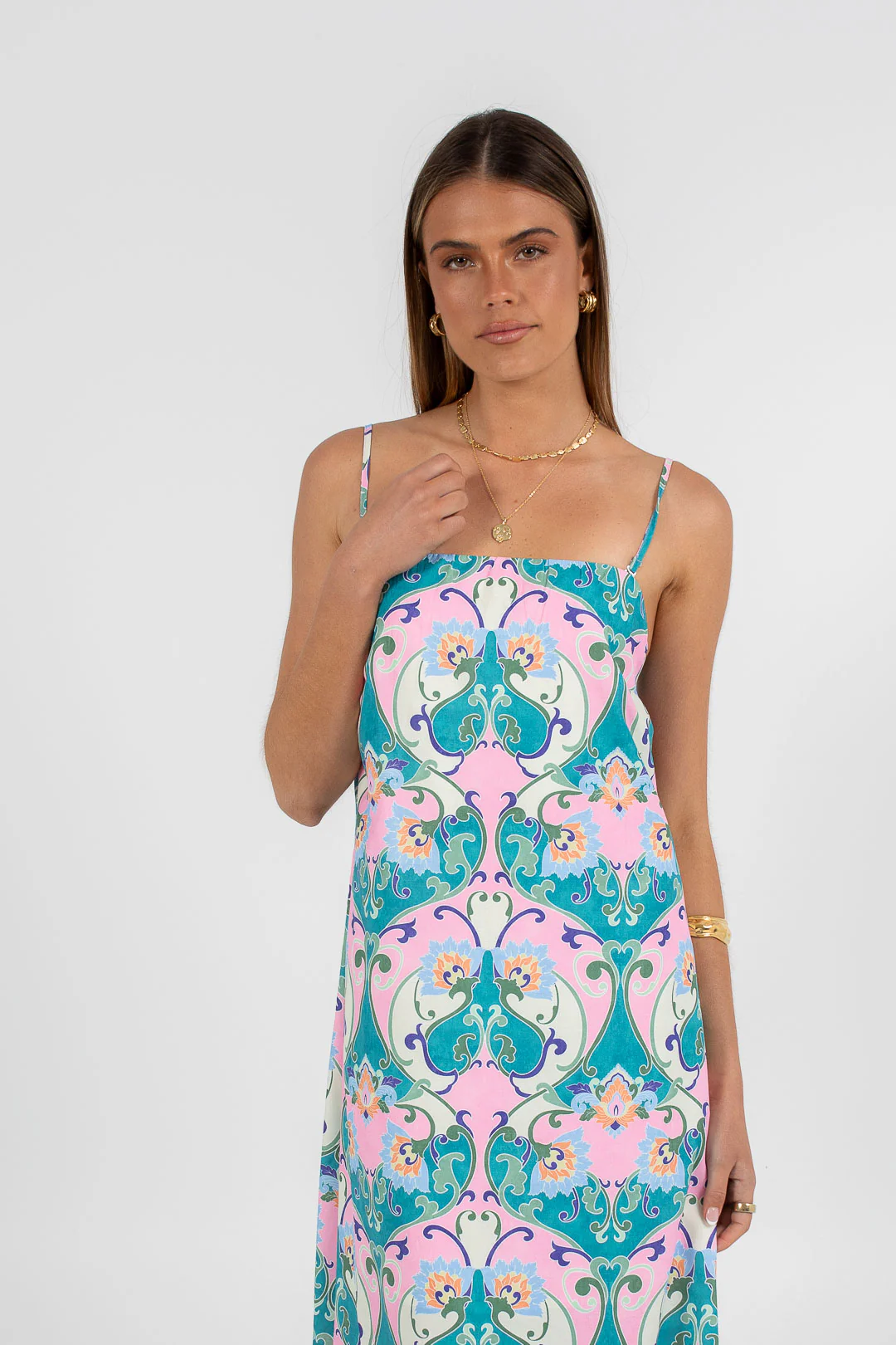 Ruelle Maxi Dress Charm Print - Image 2