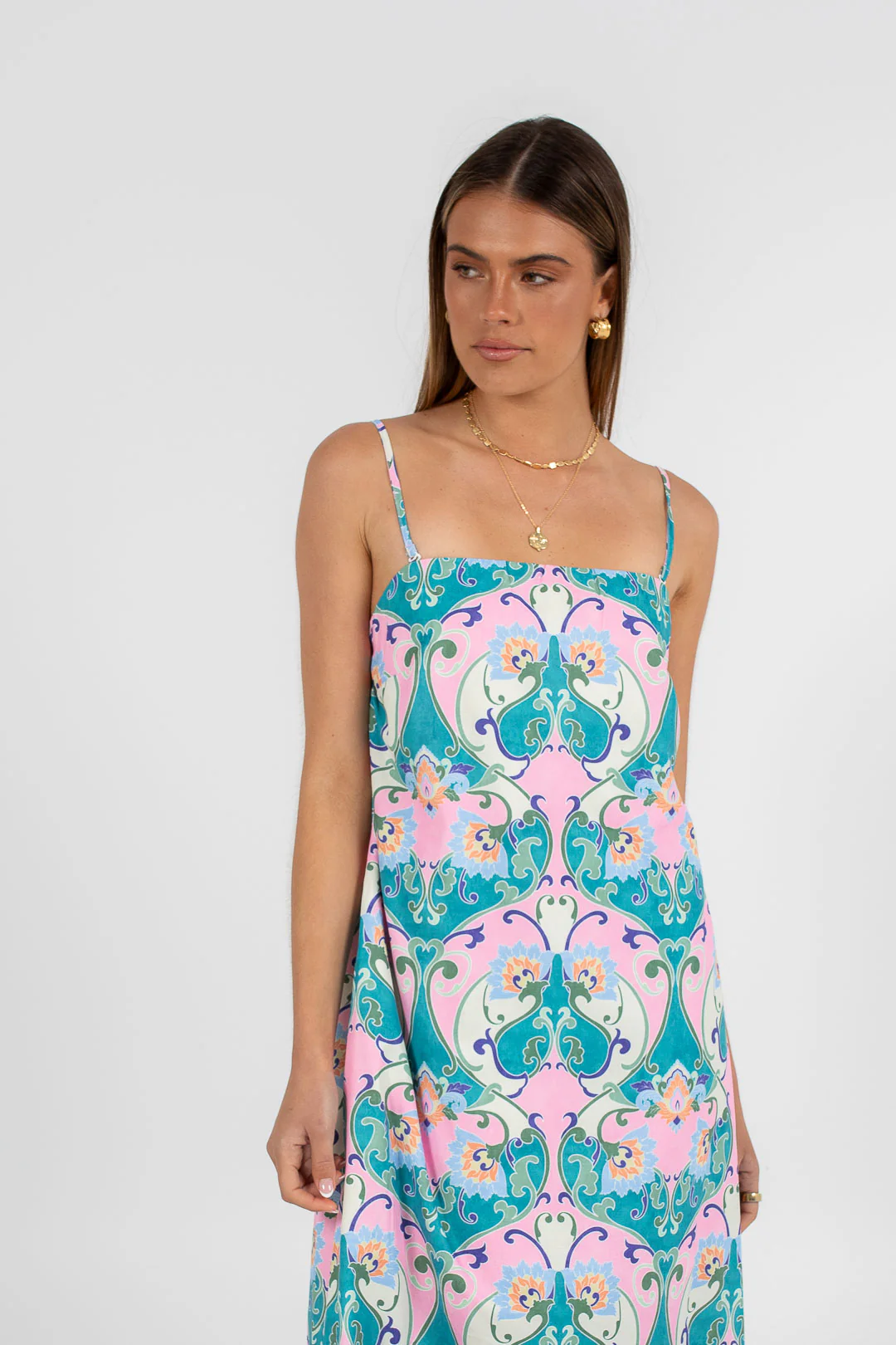 Ruelle Maxi Dress Charm Print - Image 6