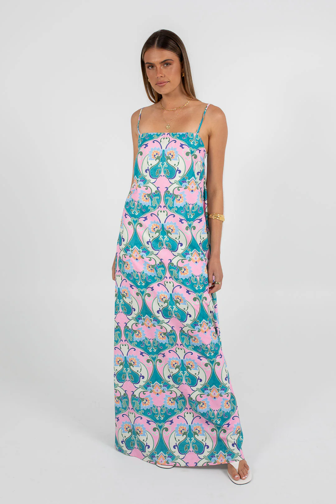 Ruelle Maxi Dress Charm Print - Image 8