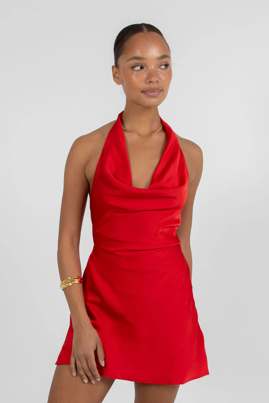 True Mini Dress Red - Image 6