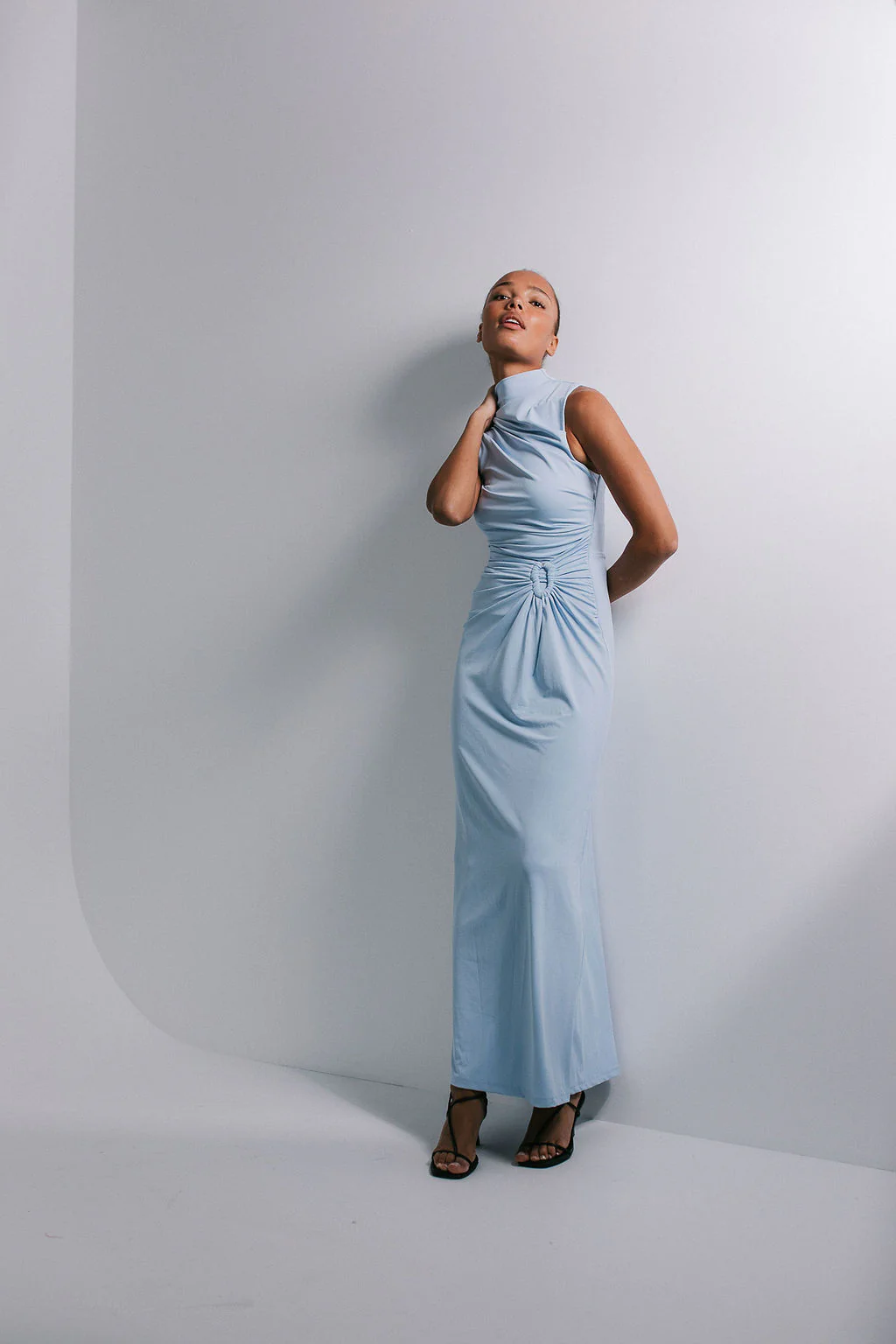 Ulla Maxi Dress Baby Blue - Image 3
