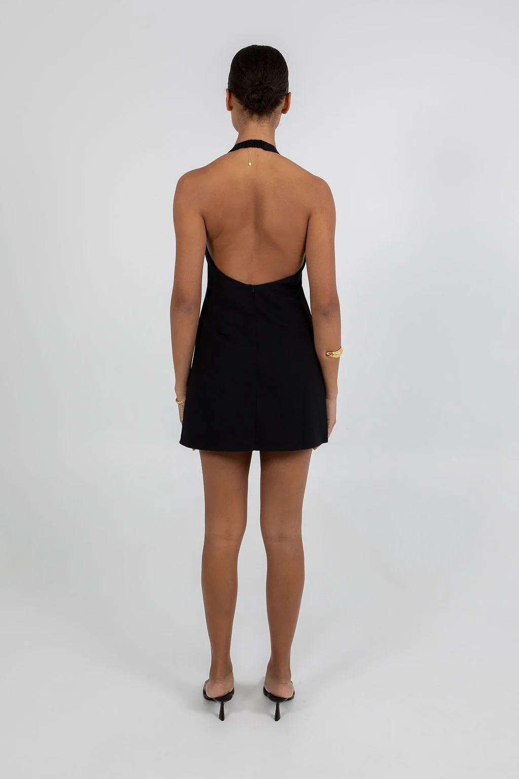 Unna Mini Dress Black - Image 3