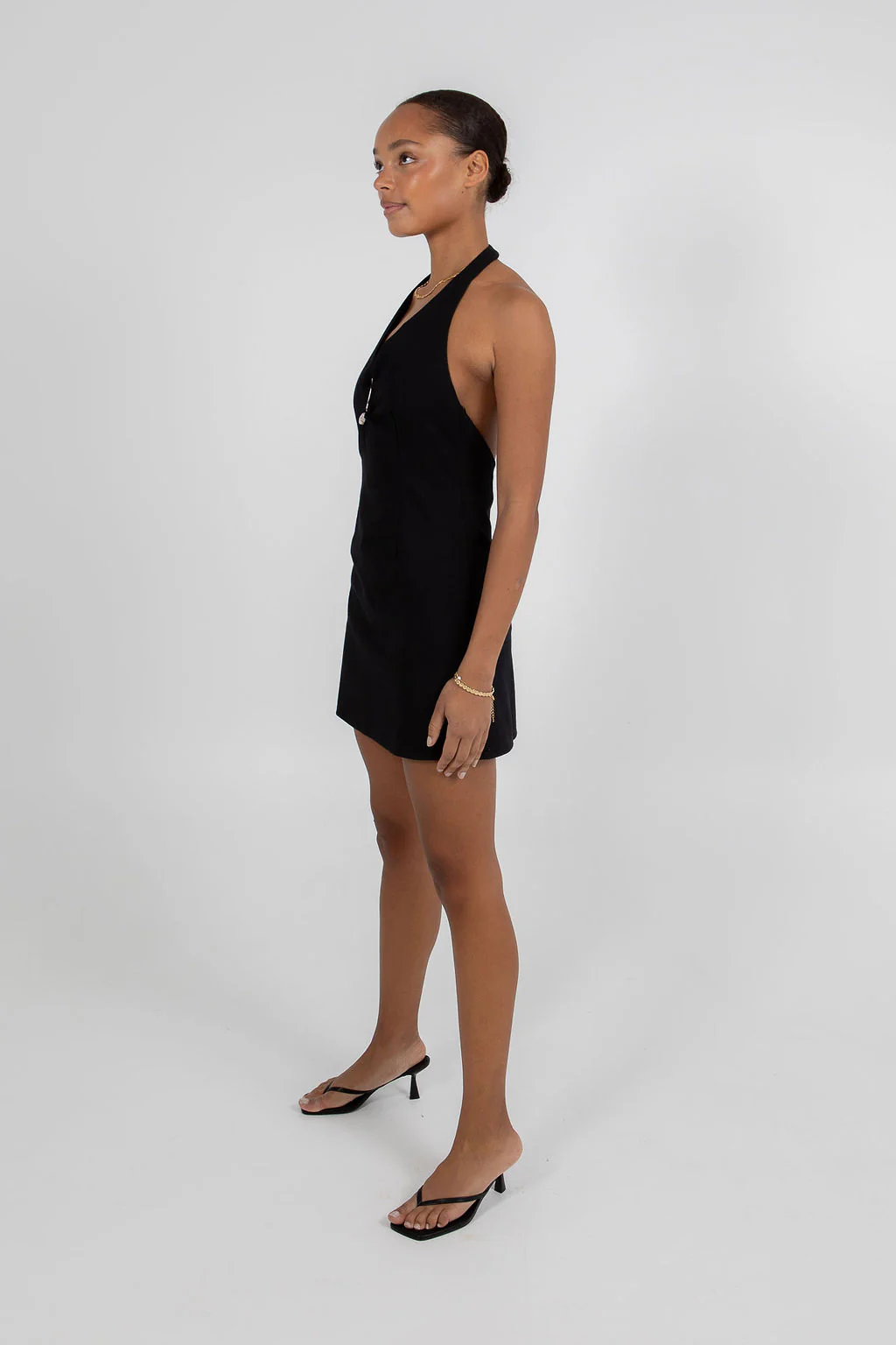 Unna Mini Dress Black - Image 5