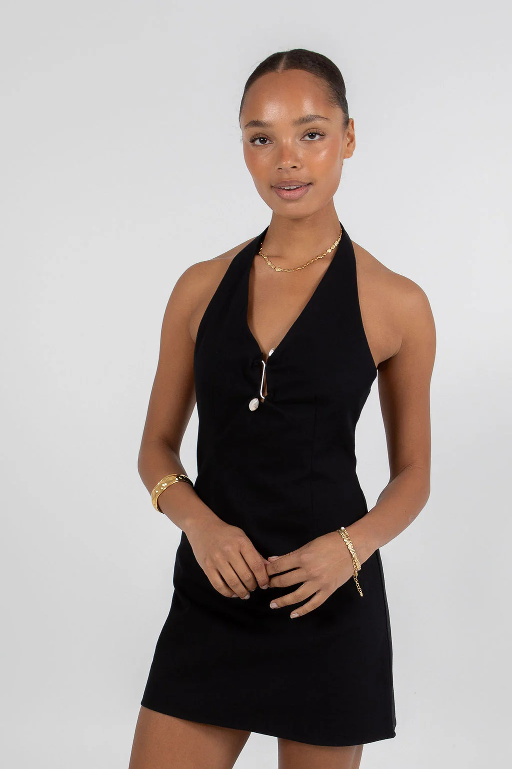 Unna Mini Dress Black - Image 7