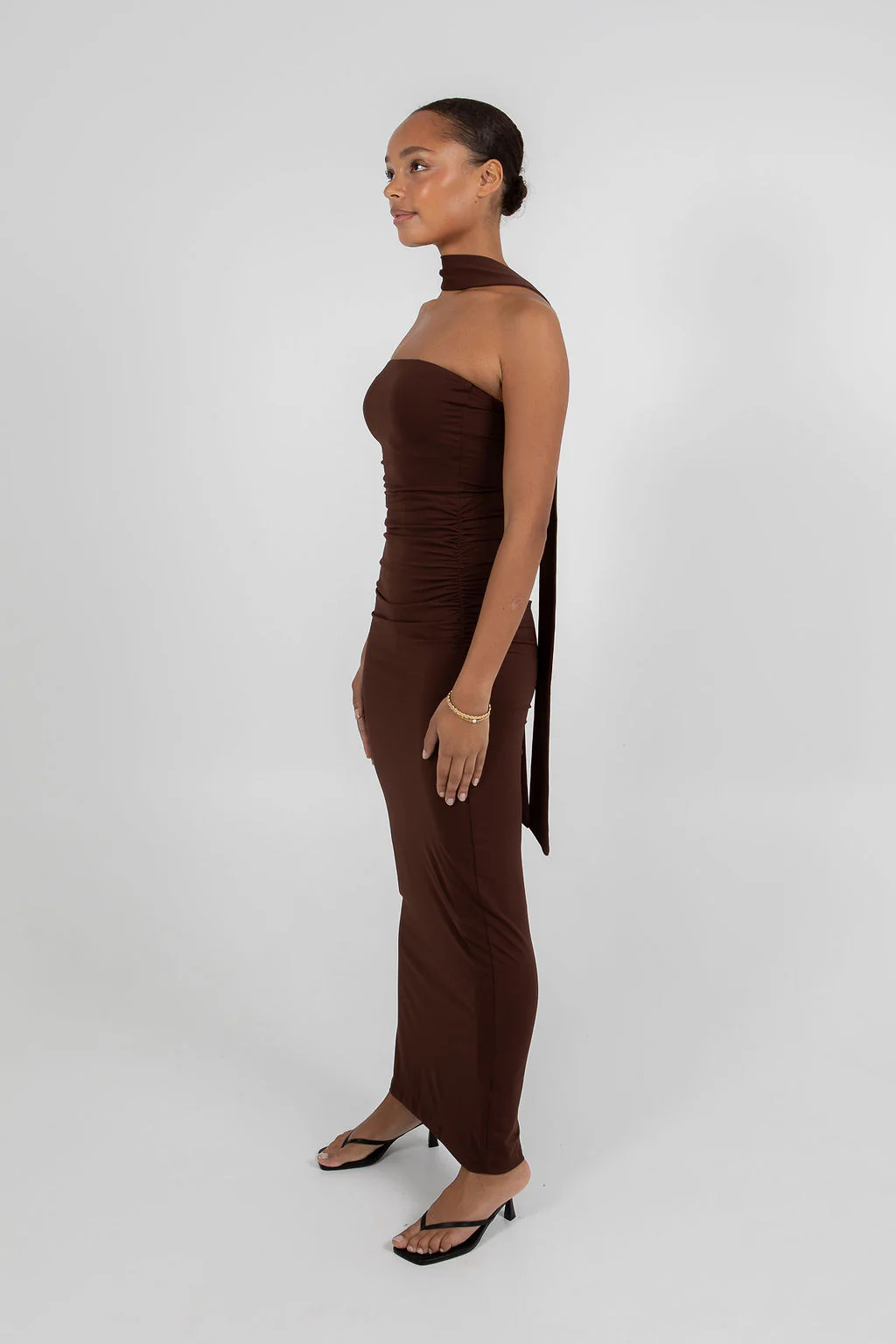 Urja Maxi Dress Chocolate - Image 7