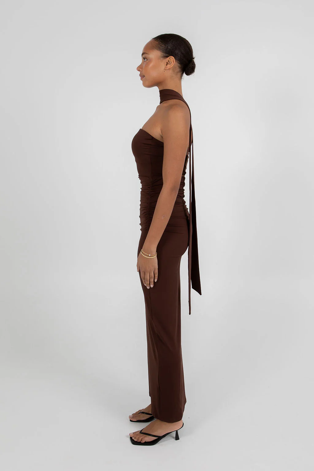 Urja Maxi Dress Chocolate - Image 8