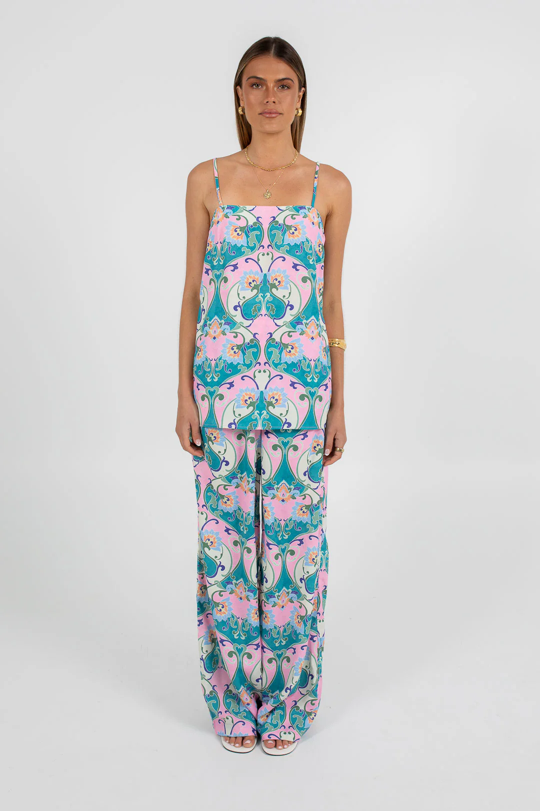 Viola Top Charm Print
