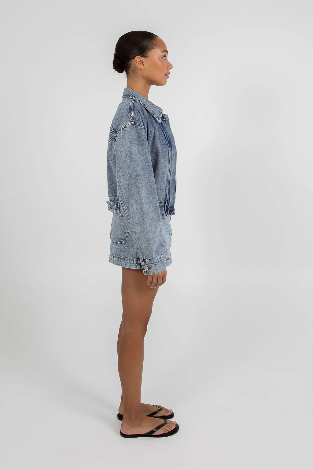 Vue Denim Jacket Dark Mineral Wash - Image 12