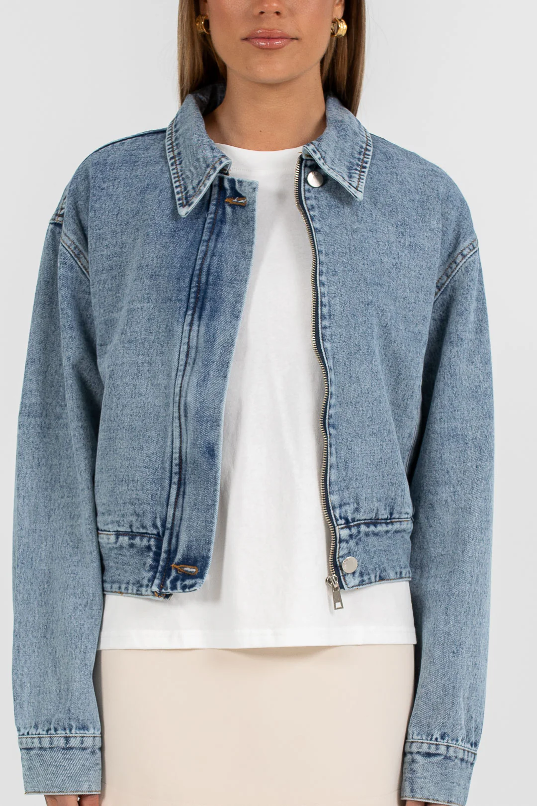 Vue Denim Jacket Dark Mineral Wash - Image 13