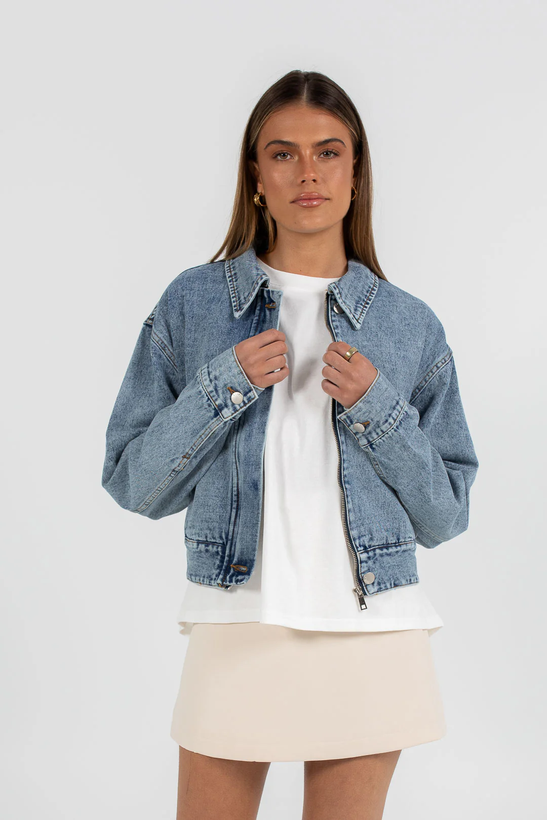 Vue Denim Jacket Dark Mineral Wash - Image 14