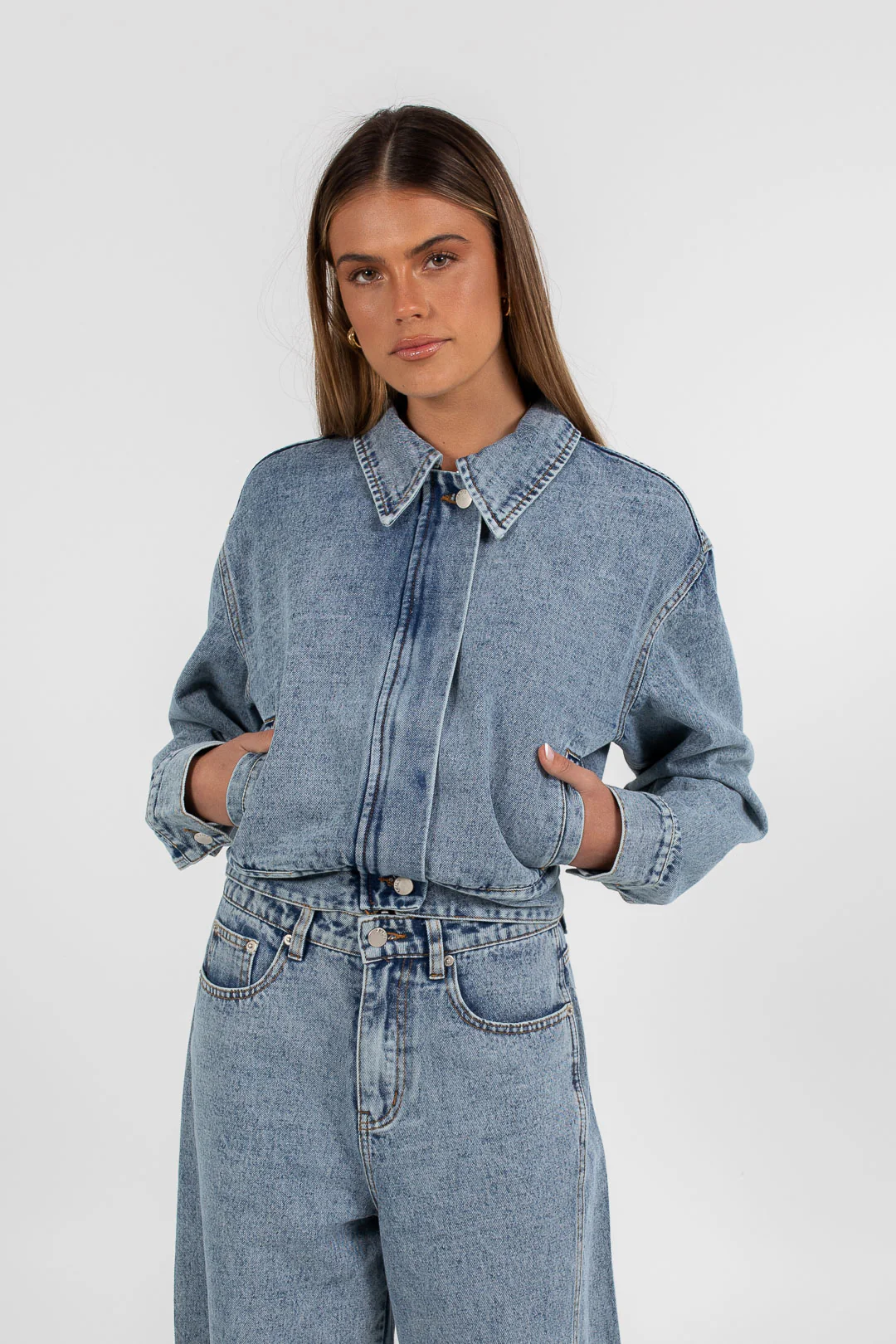 Vue Denim Jacket Dark Mineral Wash - Image 17