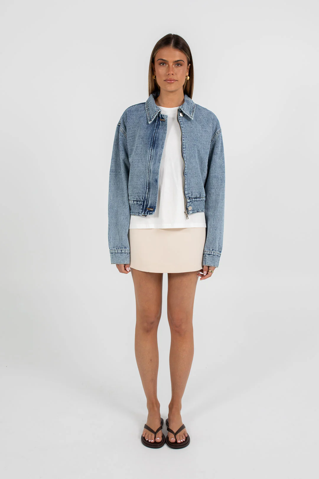 Vue Denim Jacket Dark Mineral Wash - Image 8
