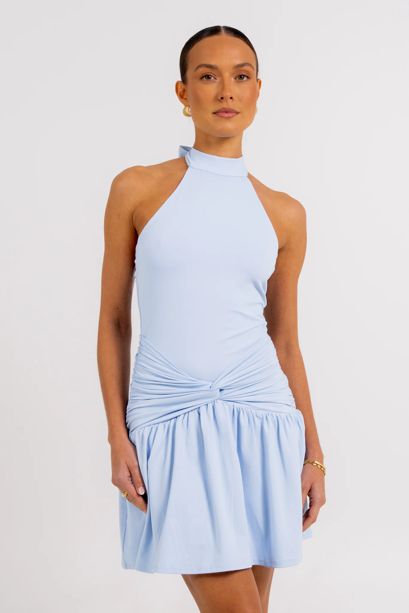 Xena Mini Dress Baby Blue - Image 6