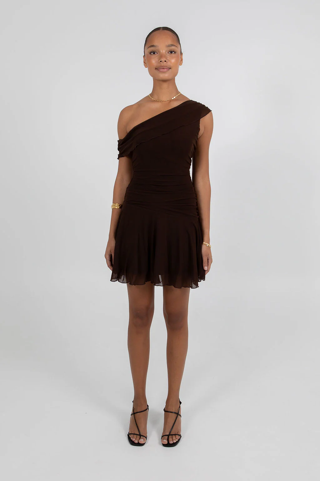 Xola Mini Dress Dark Chocolate