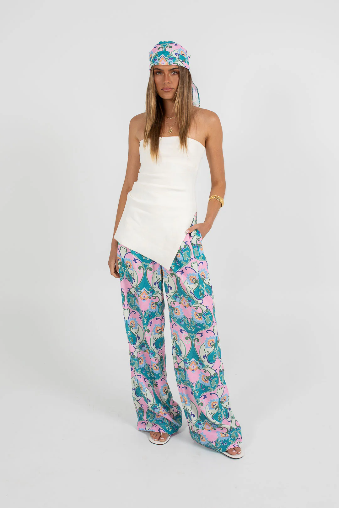 Xyra Scarf Top Charm Print - Image 6