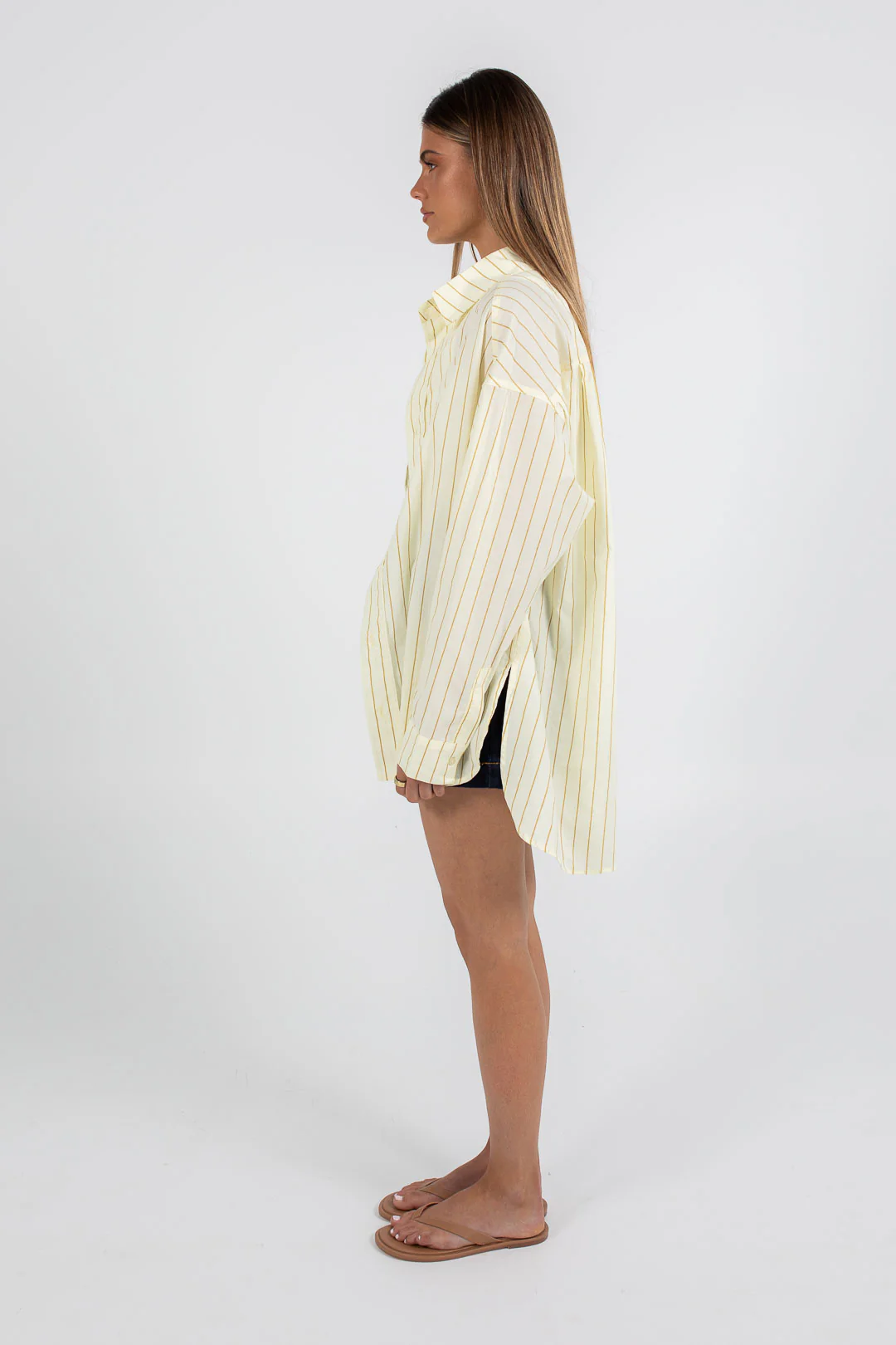 Dilyn Shirt Lemon Stripe - Image 8