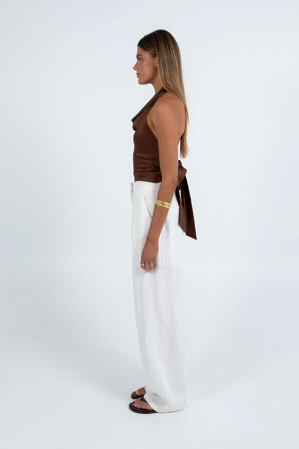 Vivien Linen Pant White - Image 10