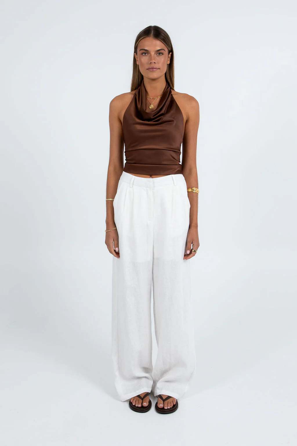 Vivien Linen Pant White - Image 9
