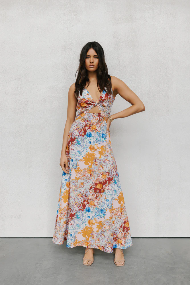 Quaint Maxi Dress Bloom Floral Print - Image 7