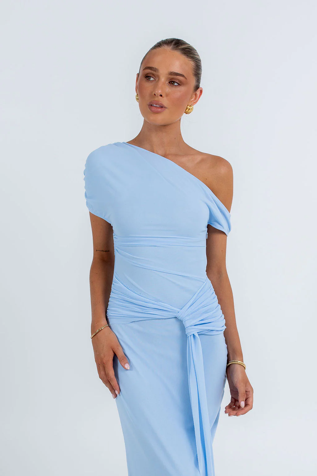 Que Maxi Dress Baby Blue - Image 7