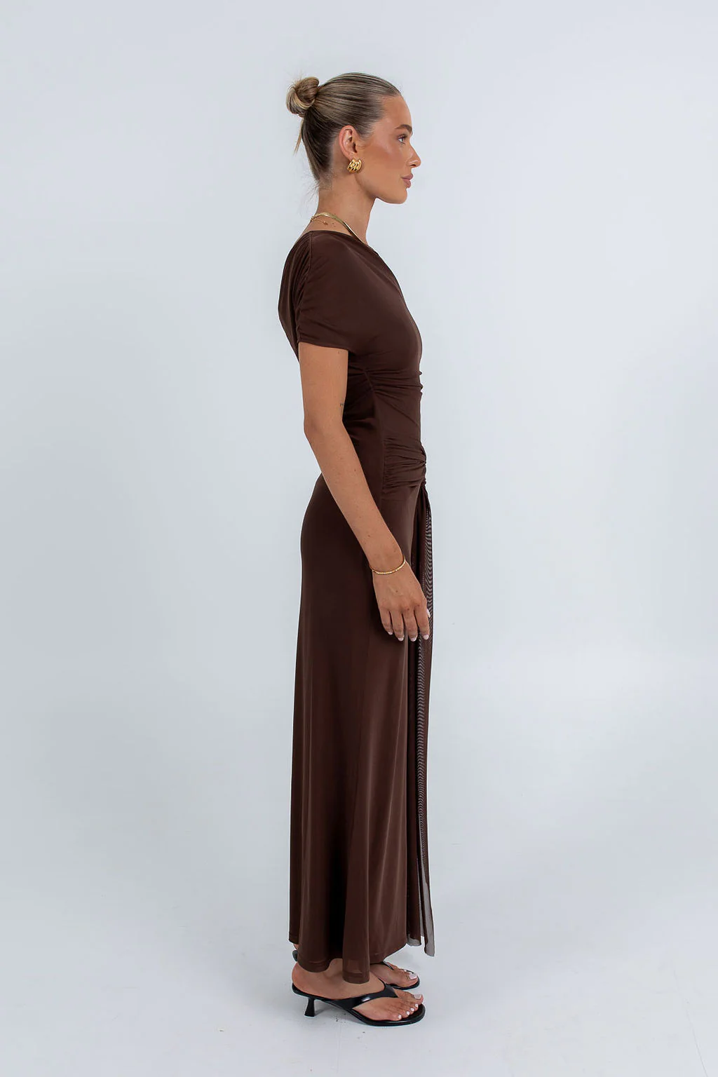 Que Maxi Dress Chocolate - Image 8