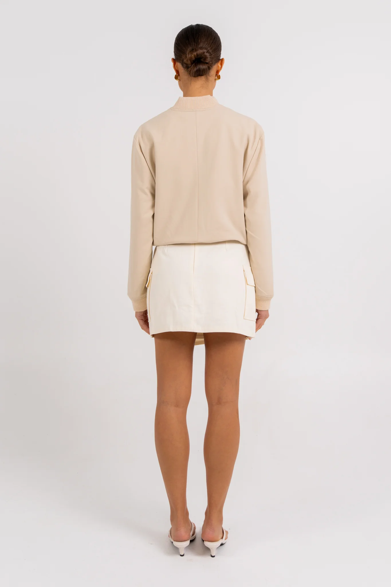 Quinie Bomber Jacket Cream - Image 4