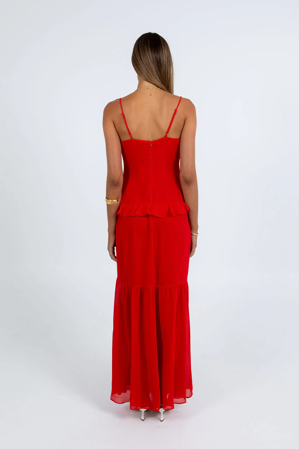 Quista Maxi Dress Red - Image 5
