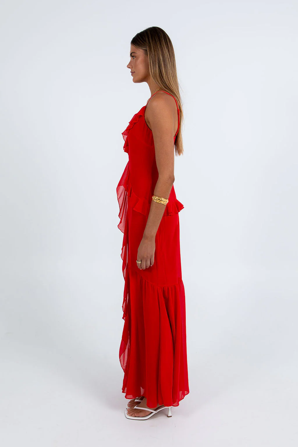 Quista Maxi Dress Red - Image 6