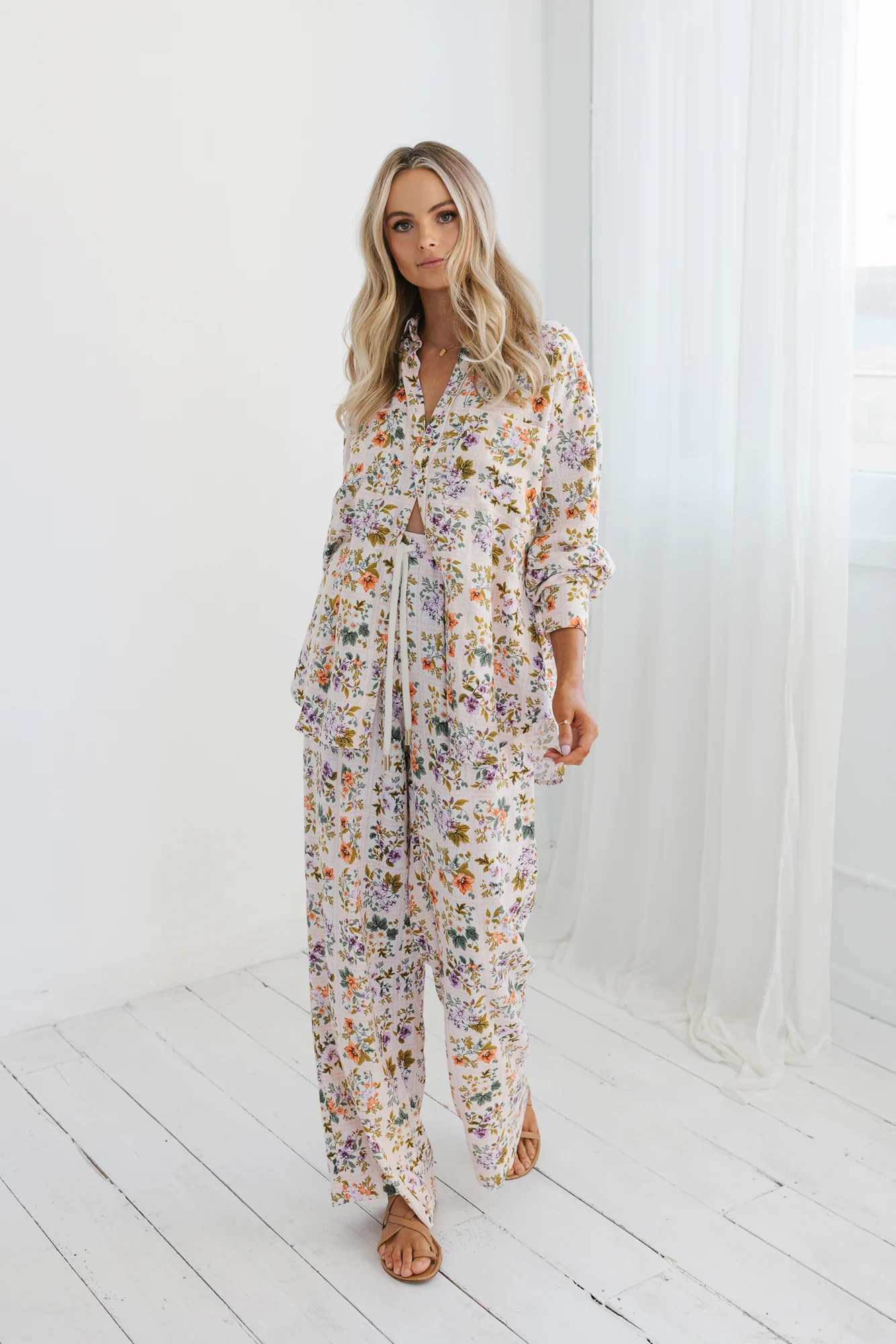 Rhea Shirt Floral Tile - Image 12