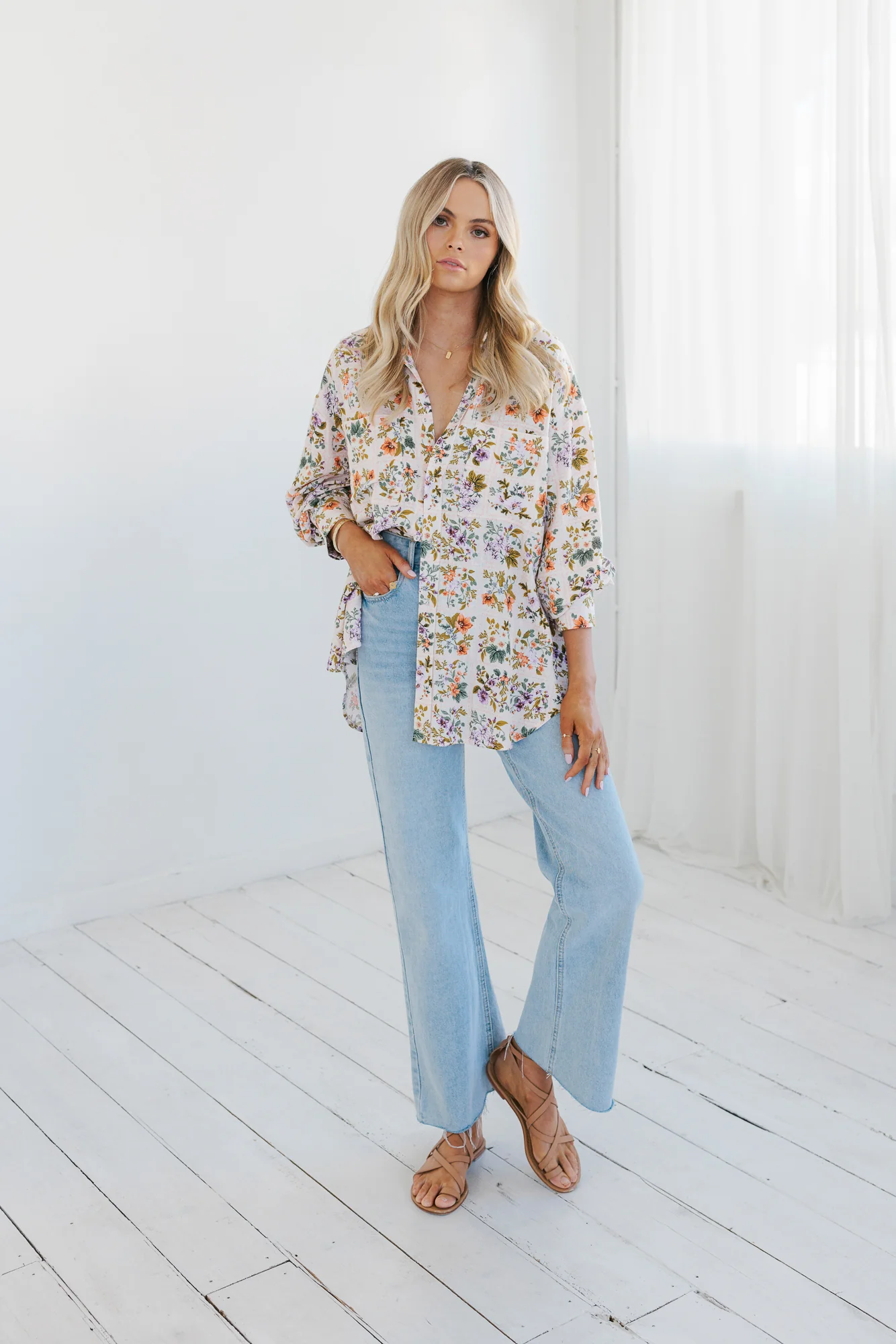 Rhea Shirt Floral Tile - Image 20