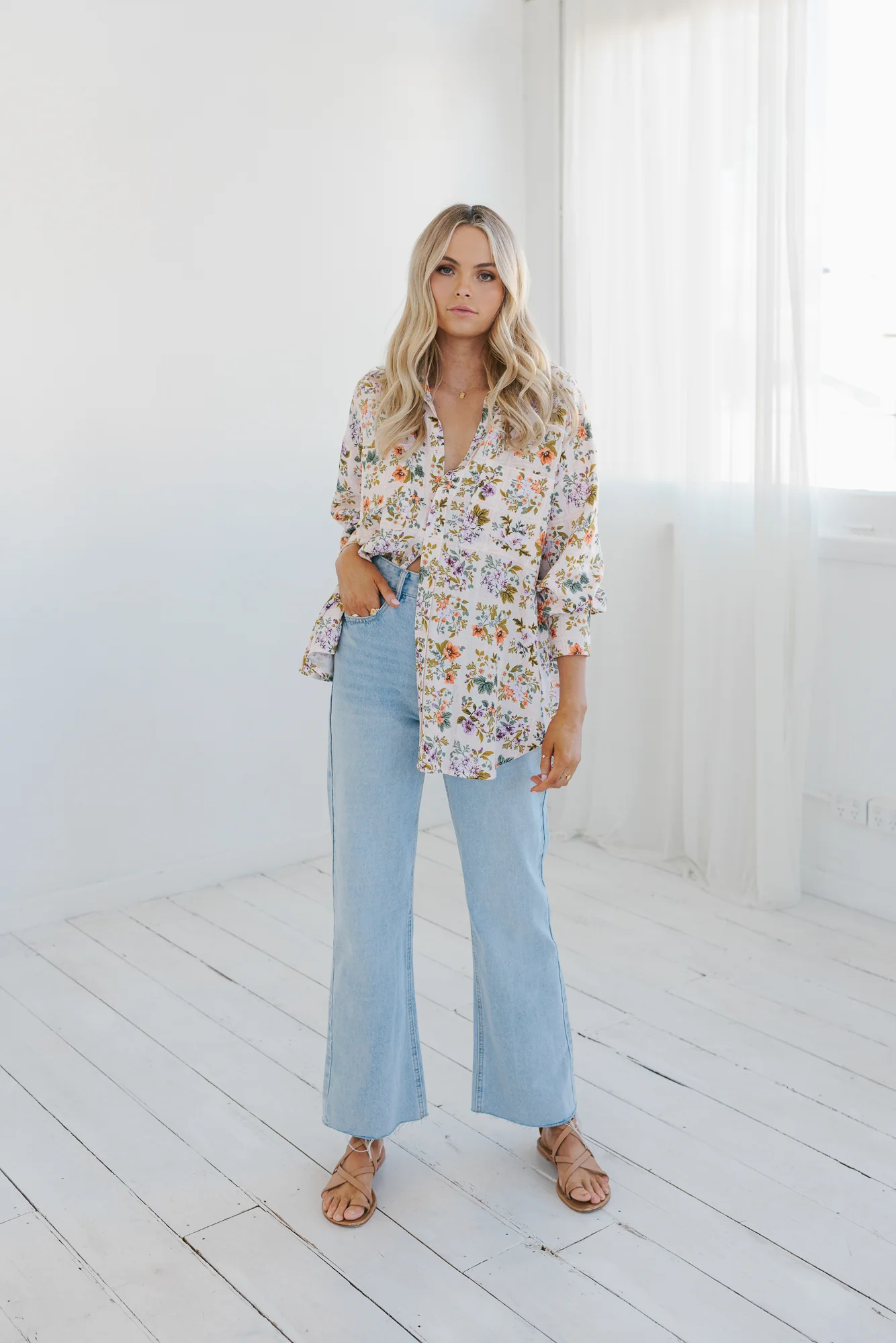 Rhea Shirt Floral Tile - Image 25