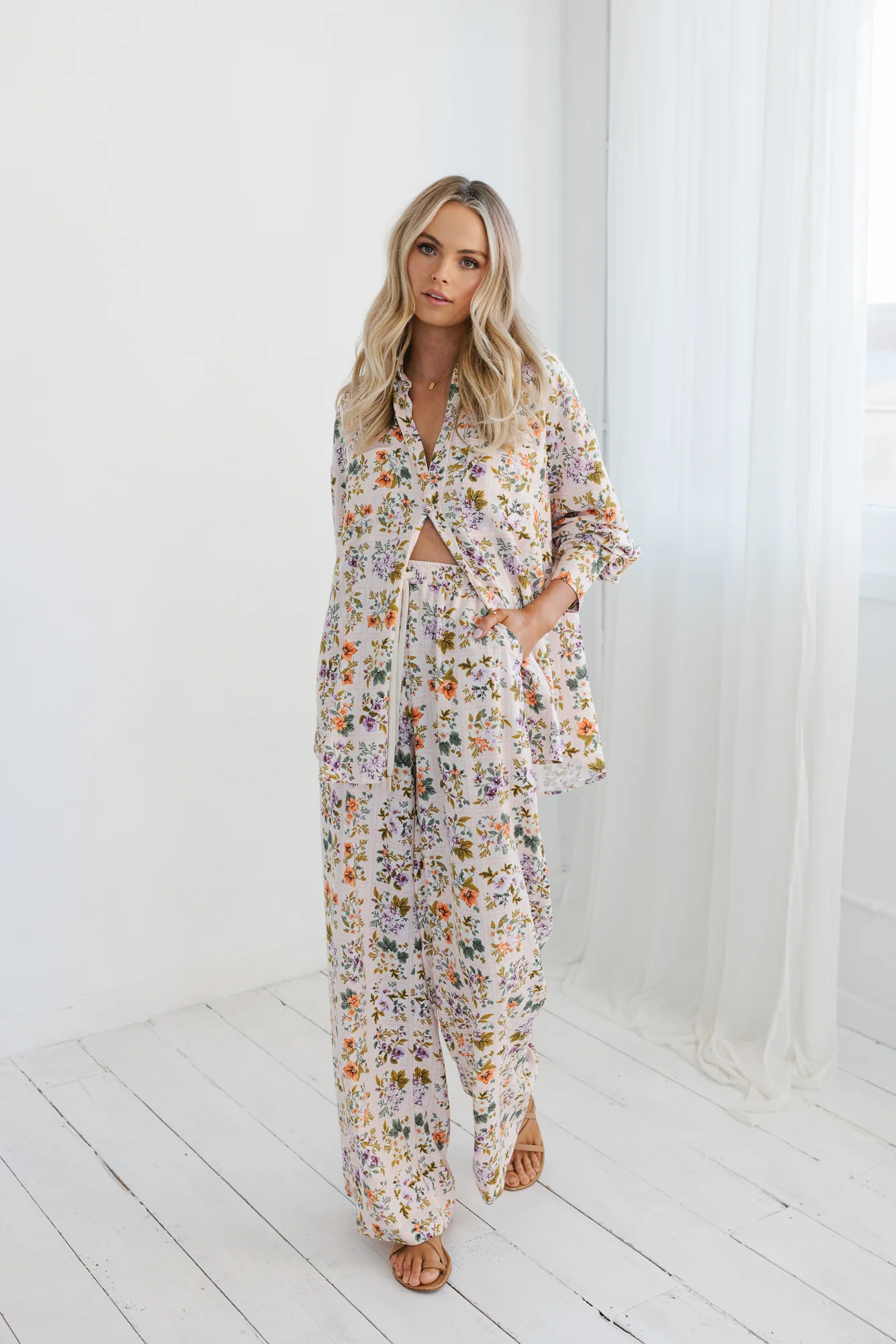 Rhea Shirt Floral Tile - Image 4