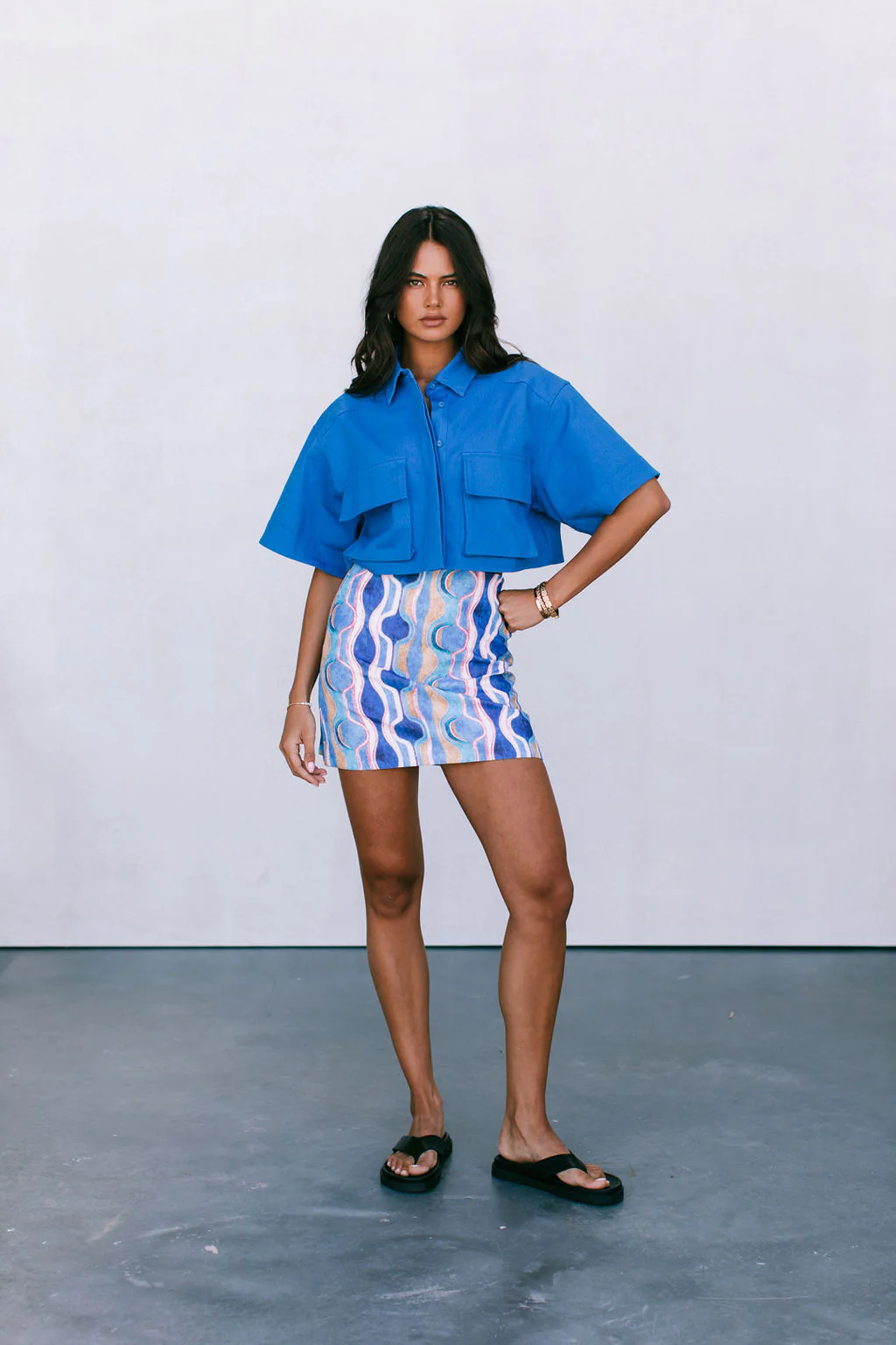 Rhodes Skirt Greece Print - Image 12