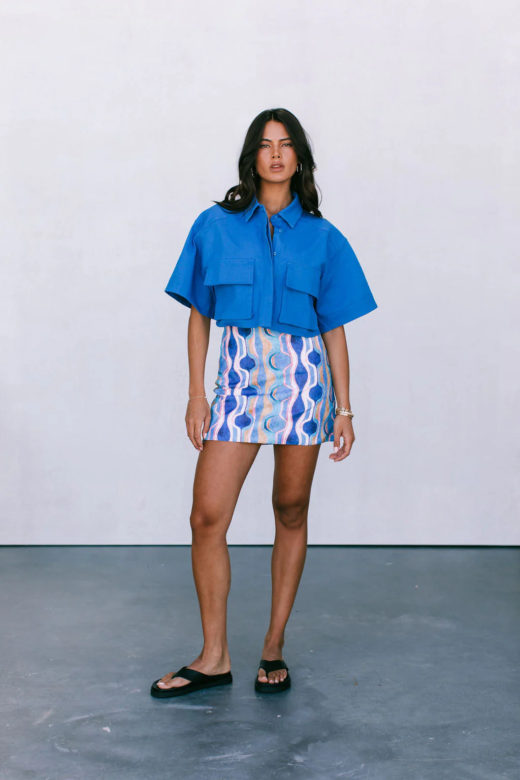 Rhodes Skirt Greece Print - Image 2