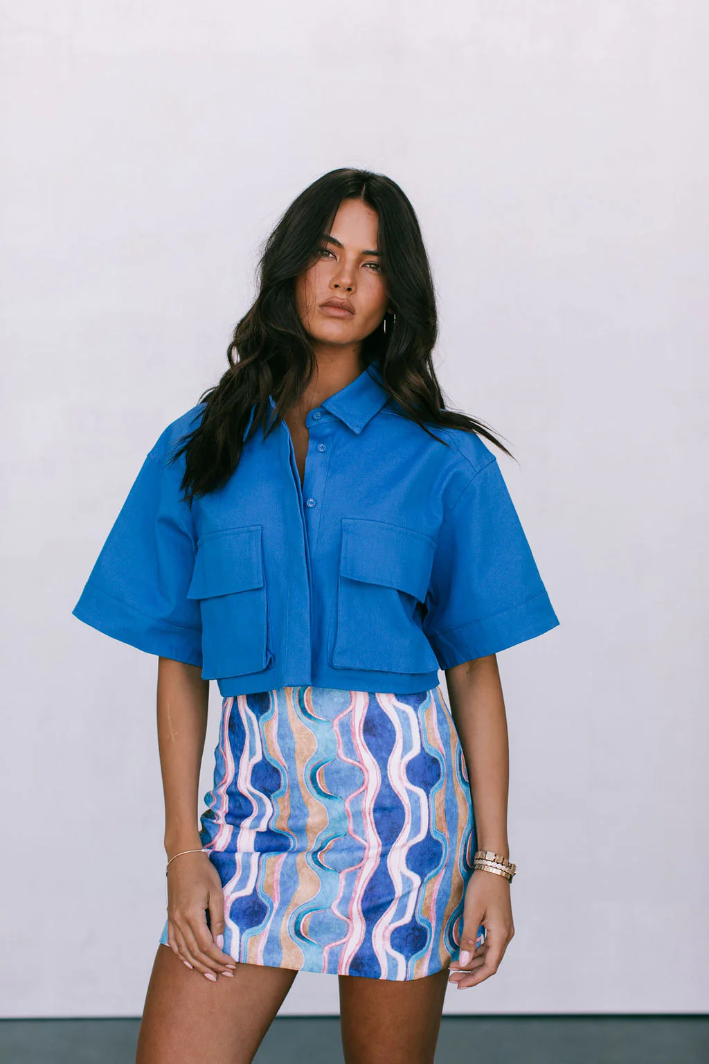 Rhodes Skirt Greece Print - Image 3