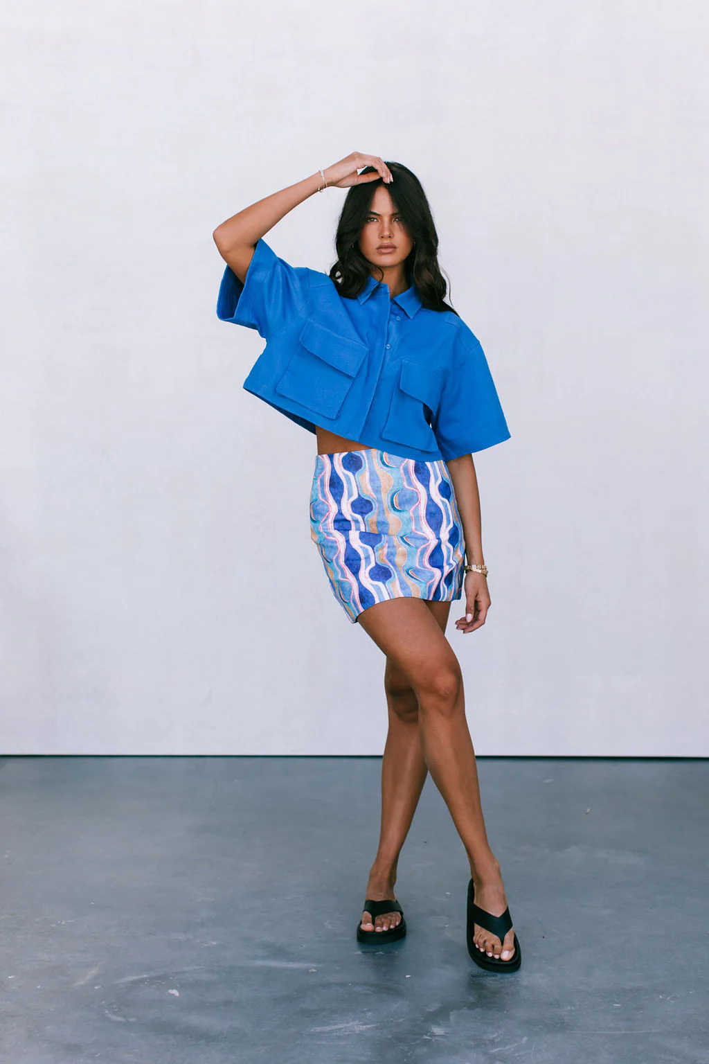 Rhodes Skirt Greece Print - Image 6