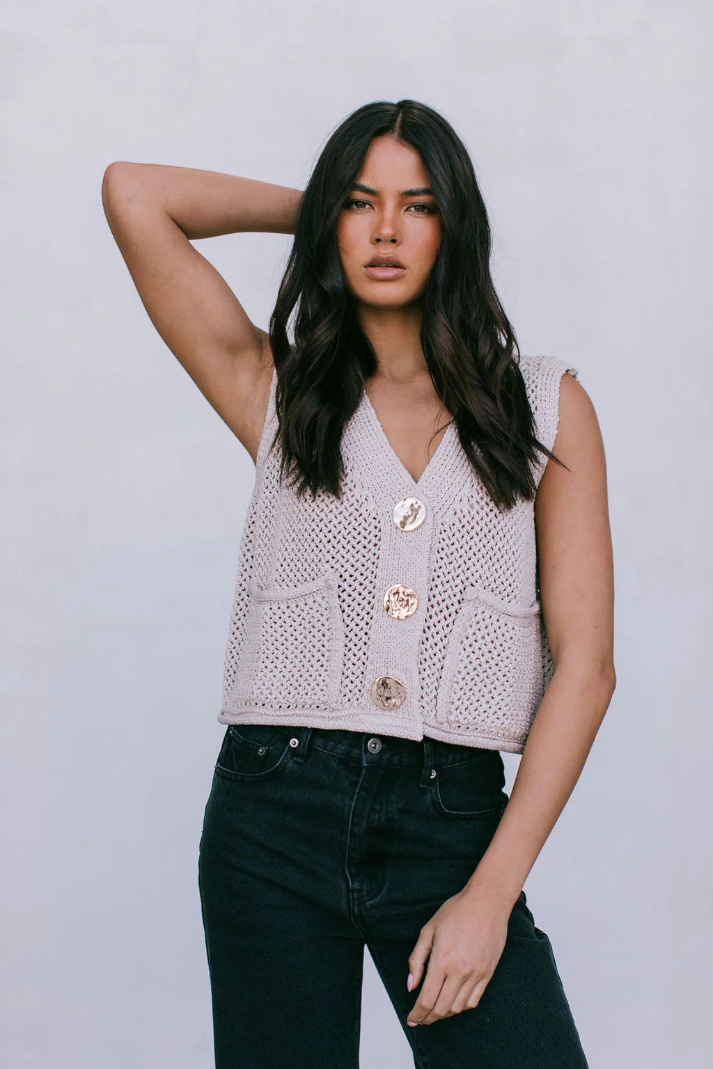 Rielle Top Taupe - Image 2