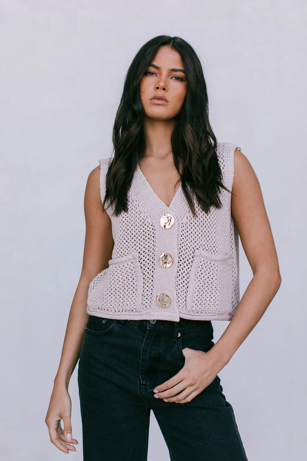 Rielle Top Taupe - Image 3
