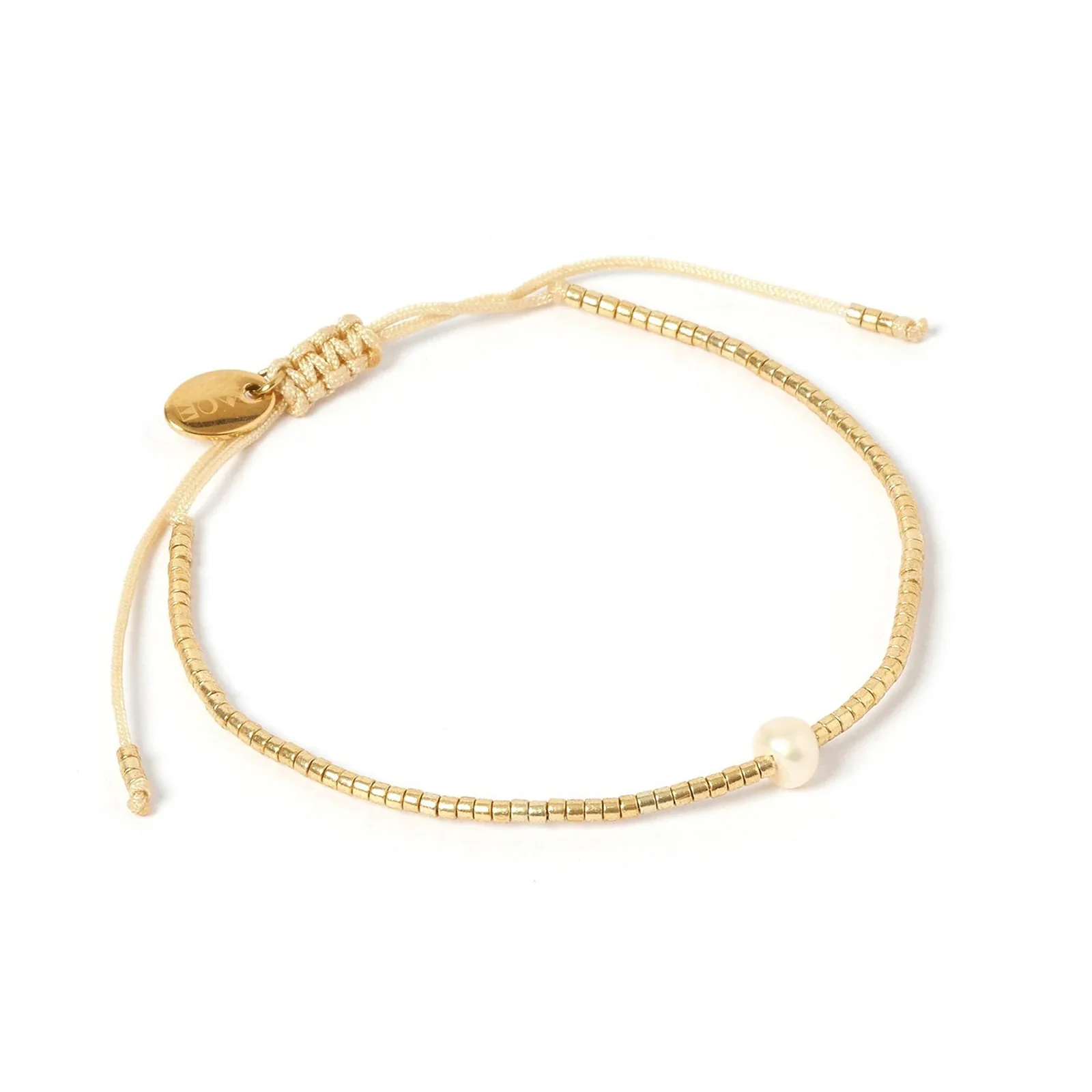 River Pearl Bracelet Gold - Image 3